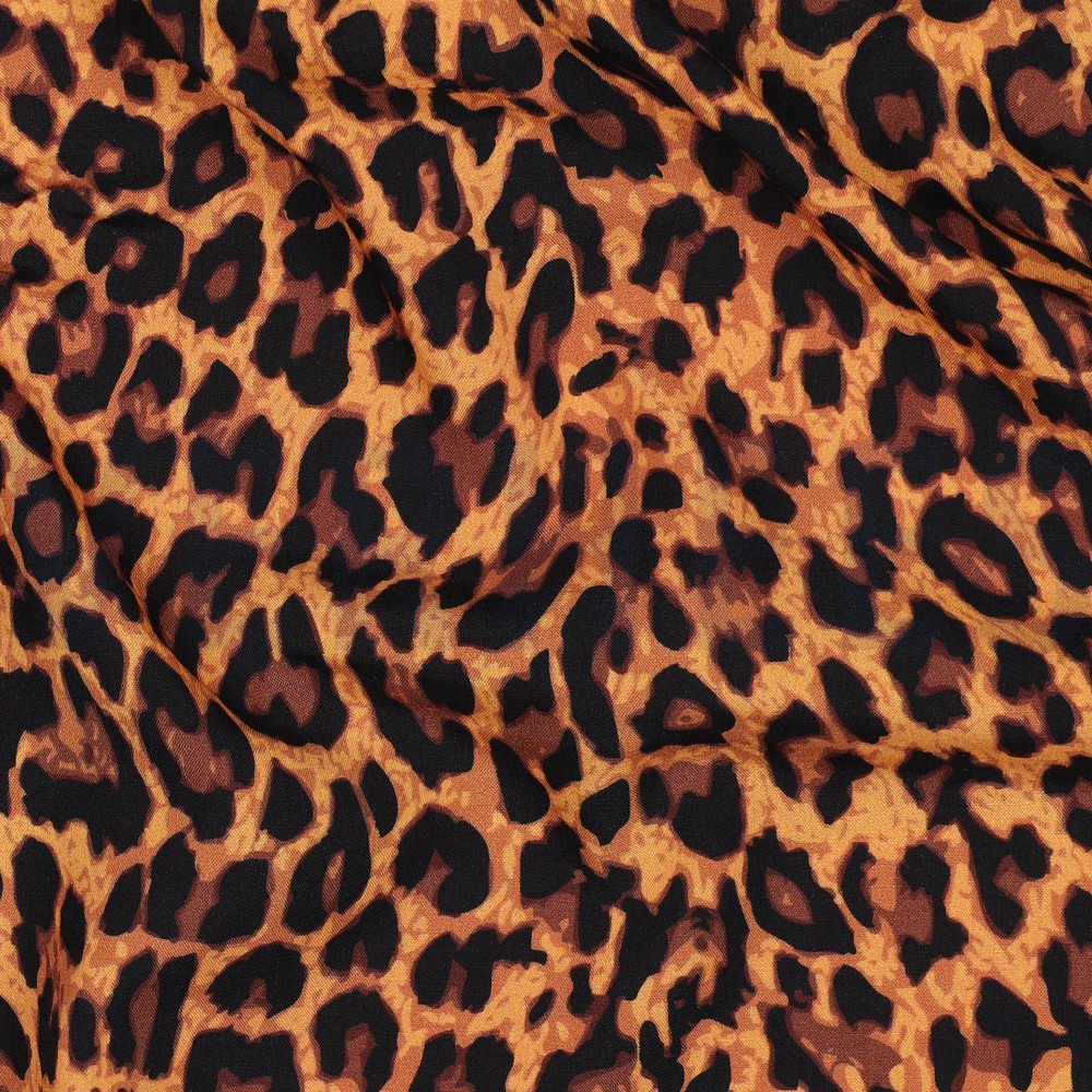 LENZING™ ECOVERO™ DIGITAL ANIMAL SKIN BROWN #7