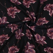 VISCOSE RADIANCE BLOEMEN ZWART (thumbnail) #2