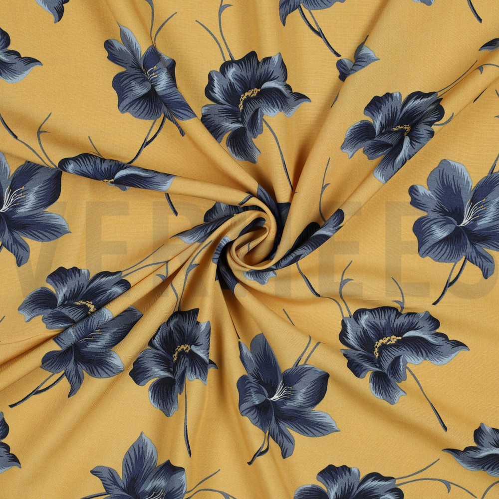 VISCOSE RADIANCE FLOWERS OCHRE #7