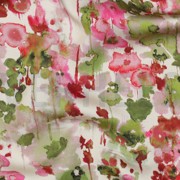 VISCOSE SATIN DIGITAL FLOWERS ECRU (thumbnail) #2