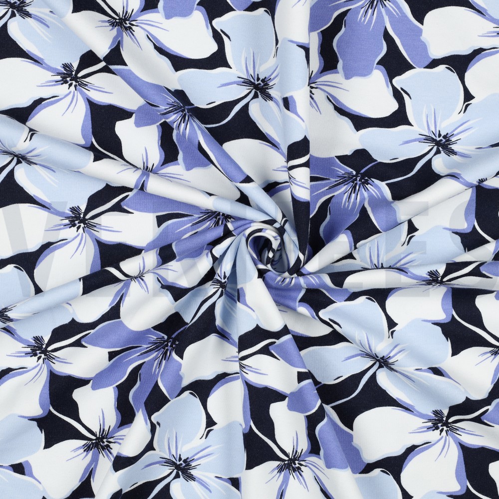SOFT SWEAT BLOEMEN MARINEBLAUW #7