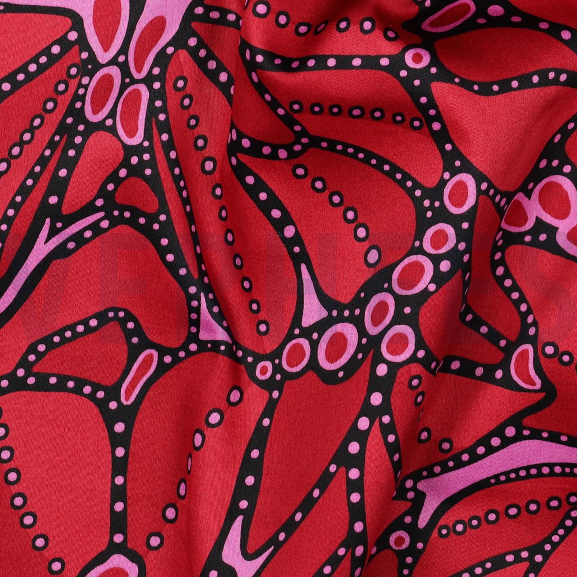 COTTON SATIN ABSTRACT DARK RED (high resolution) #2