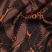 KATOEN SATIJN ABSTRACT DONKERBRUIN (thumbnail) #2