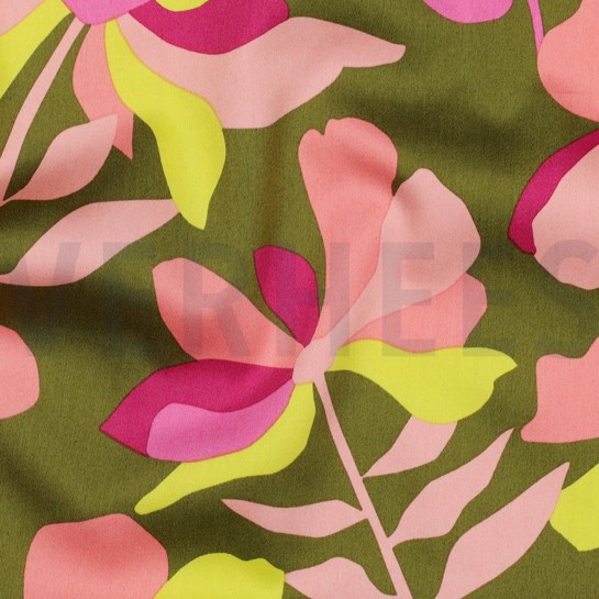 COTTON SATIN CLOVERDALE NERIDA HANSEN MOSS GREEN #7