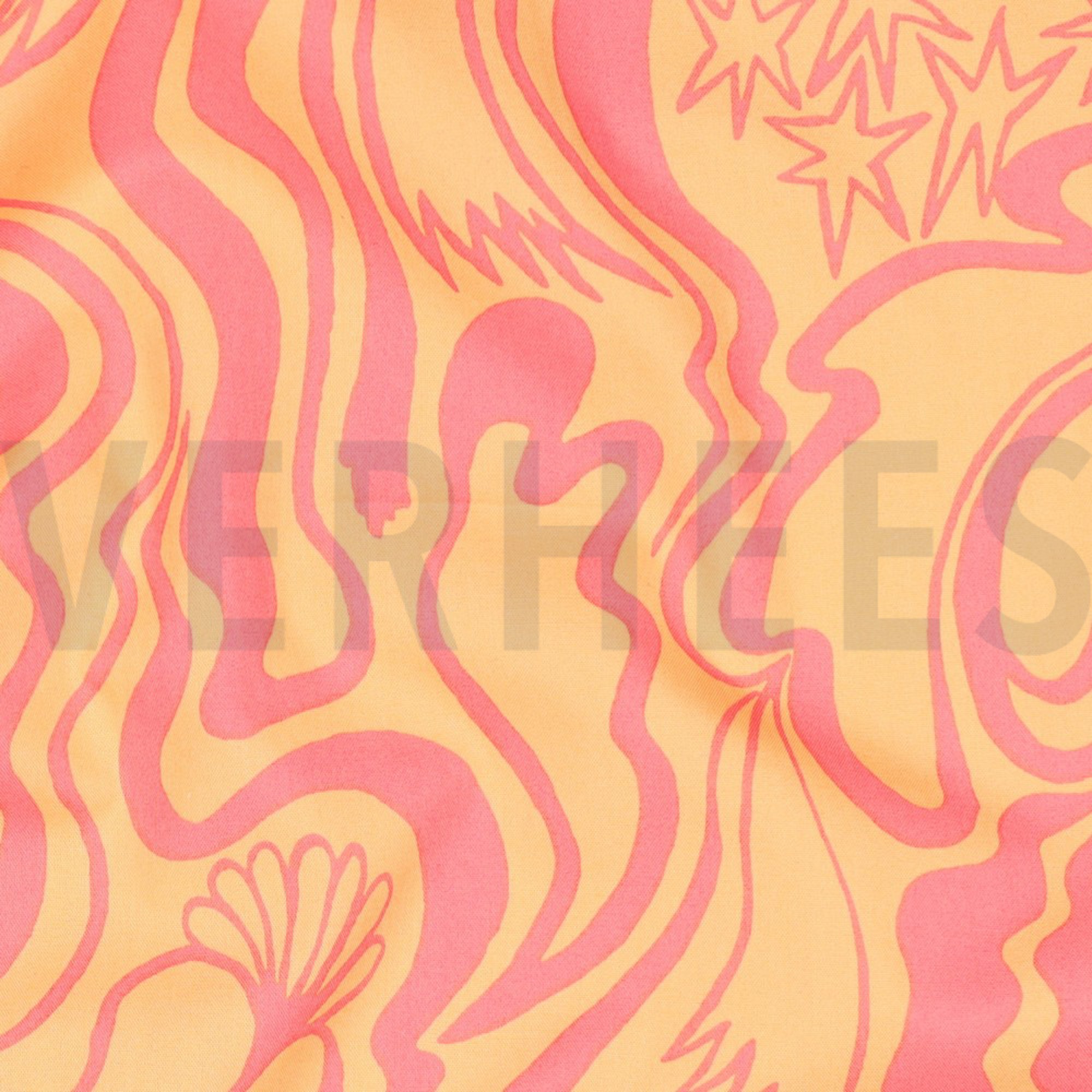 KATOENEN POPLIN THE WANDERER NERIDA HANSEN ORANJE (high resolution) #2