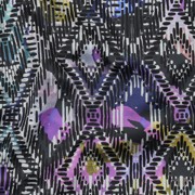 KATOEN SATIJN DIGITAAL GEOMETRISCH MARINEBLAUW (thumbnail) #2