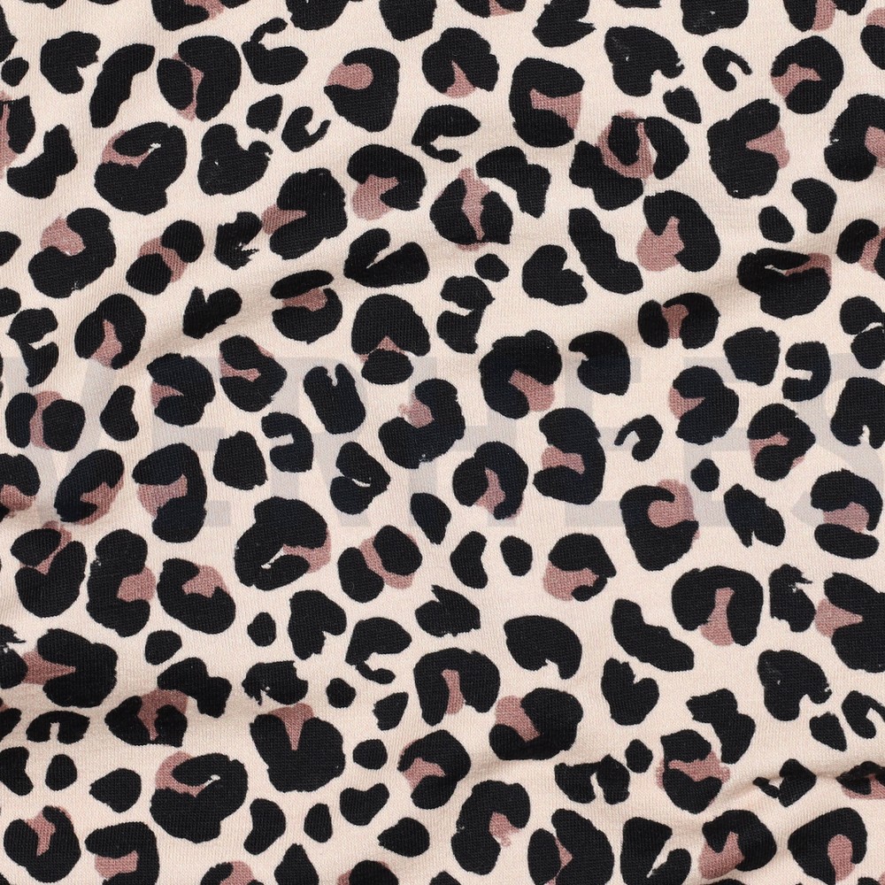 FRENCH TERRY DIGITAL HAPPY FACES BEIGE #7