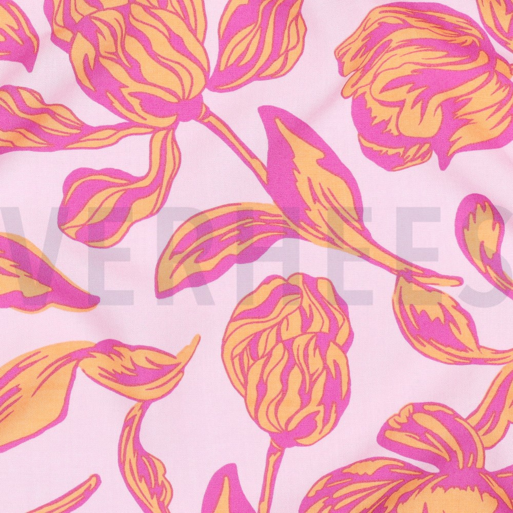 LENZING™ ECOVERO™ BLOEMEN LICHTROZE #7