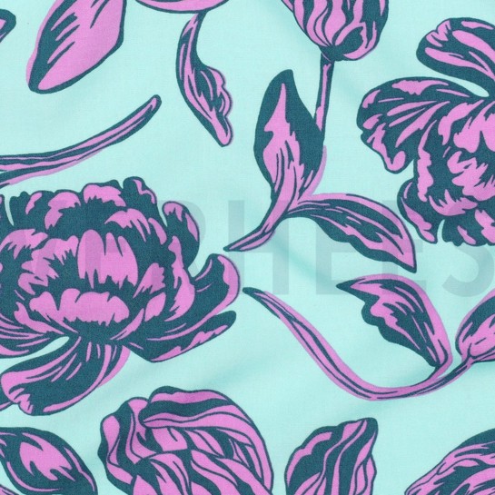 LENZING™ ECOVERO™ FLOWERS MINT #7