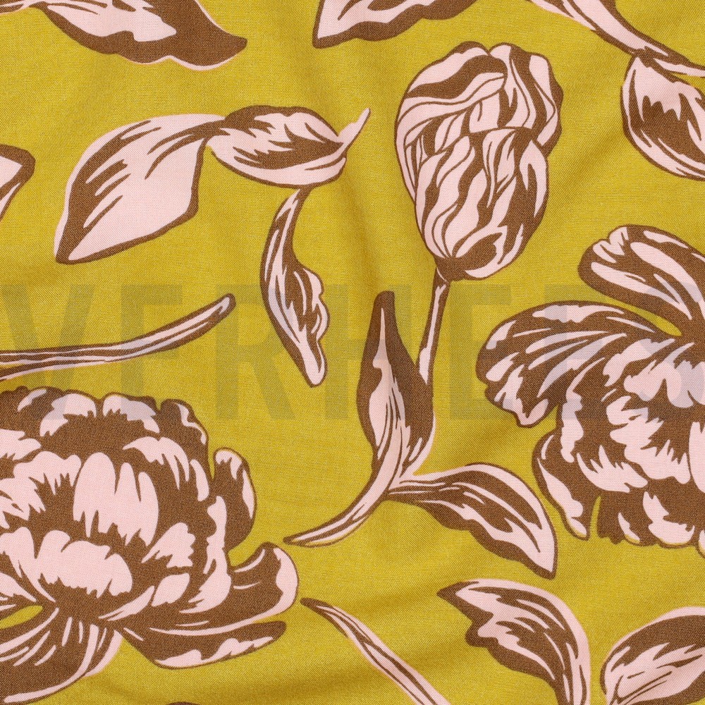 LENZING™ ECOVERO™ FLOWERS OCHRE #7