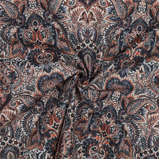 CANVAS DIGITAL ORNAMENT INDIGO #7