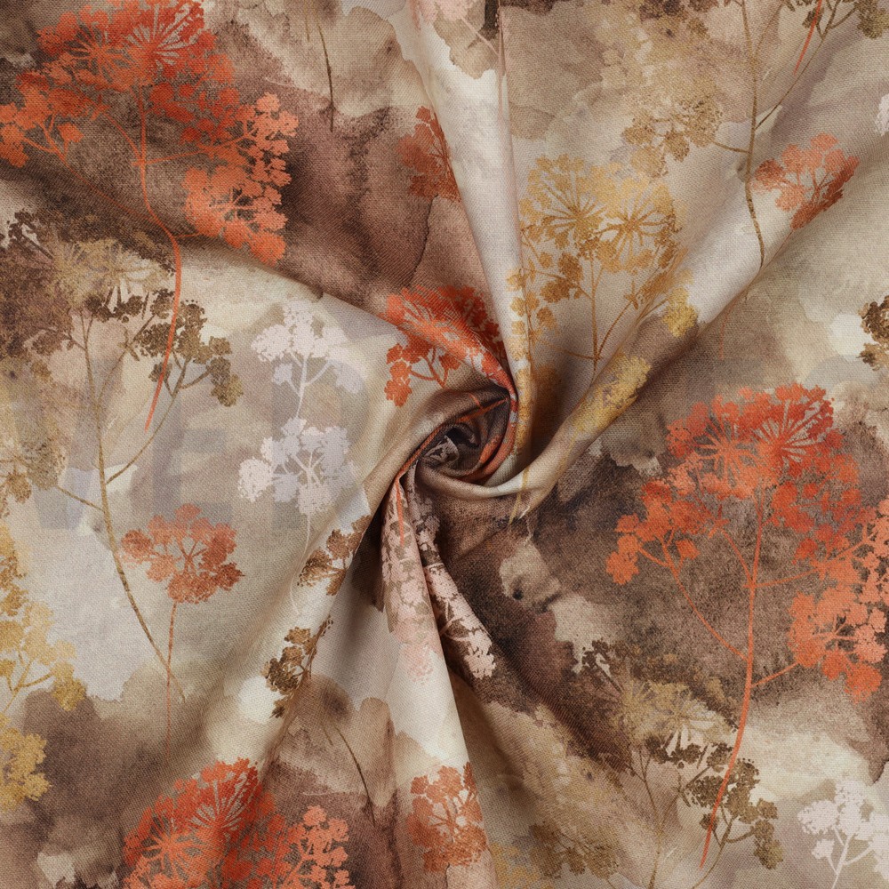CANVAS DIGITAL FLOWERS TOFFEE #7