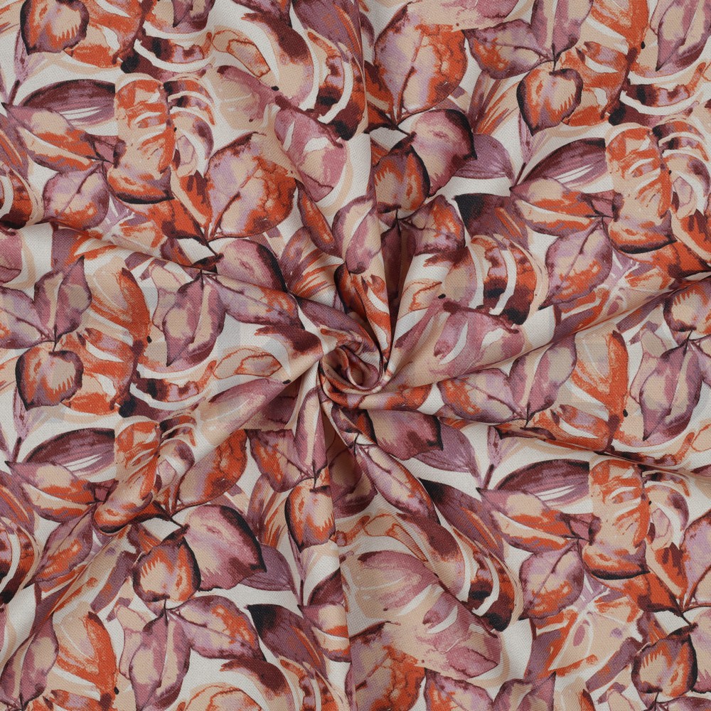 CANVAS DIGITAL BLÄTTER LILA/VIOLETT #7