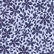 DOUBLE GAZE DE COTON FLEURS JEAN BLEU (thumbnail) #2