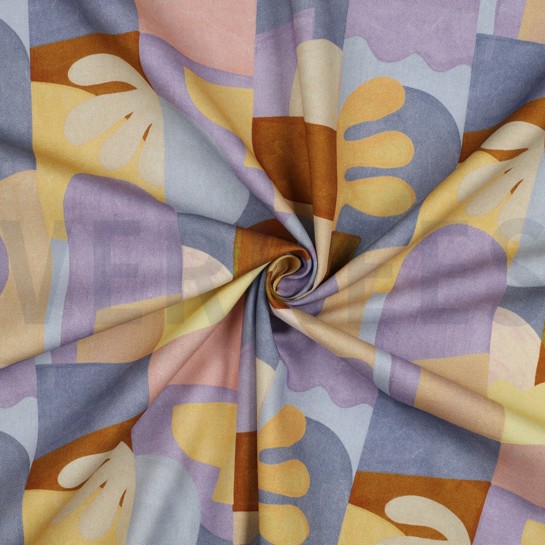 CANVAS DIGITAL ABSTRAKT TIFFANY BLAU #7