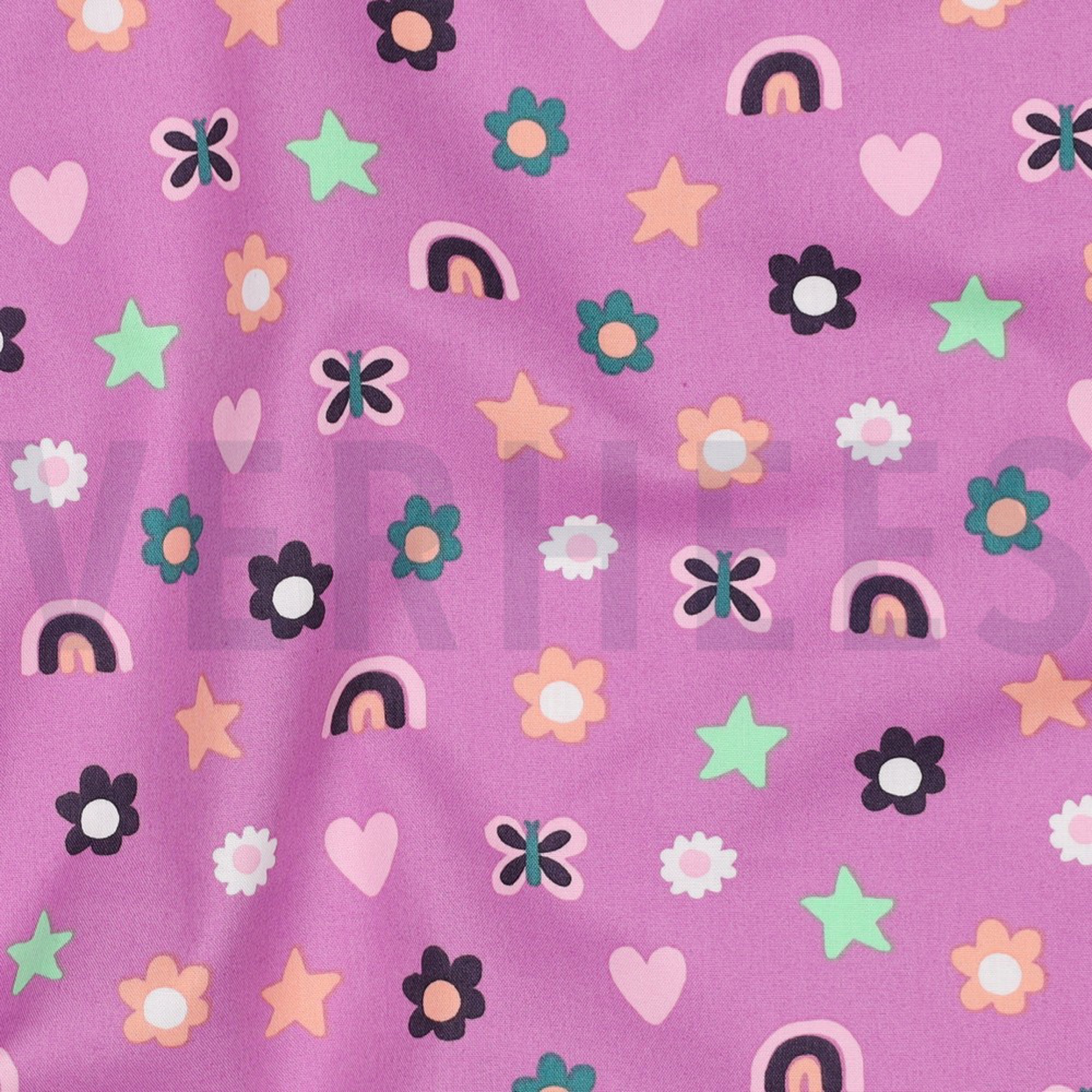 POPELINE DE COTON AMOUR MAUVE (high resolution) #2