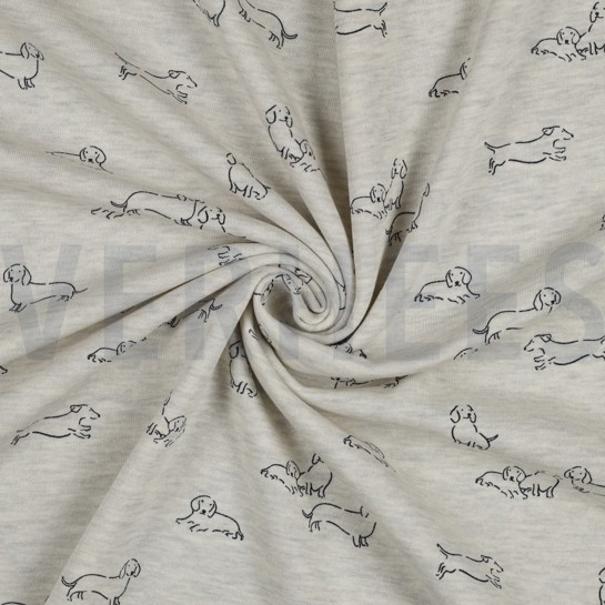 SWEAT MELANGE CHIENS ÉCRU MÉLANGÉ #7