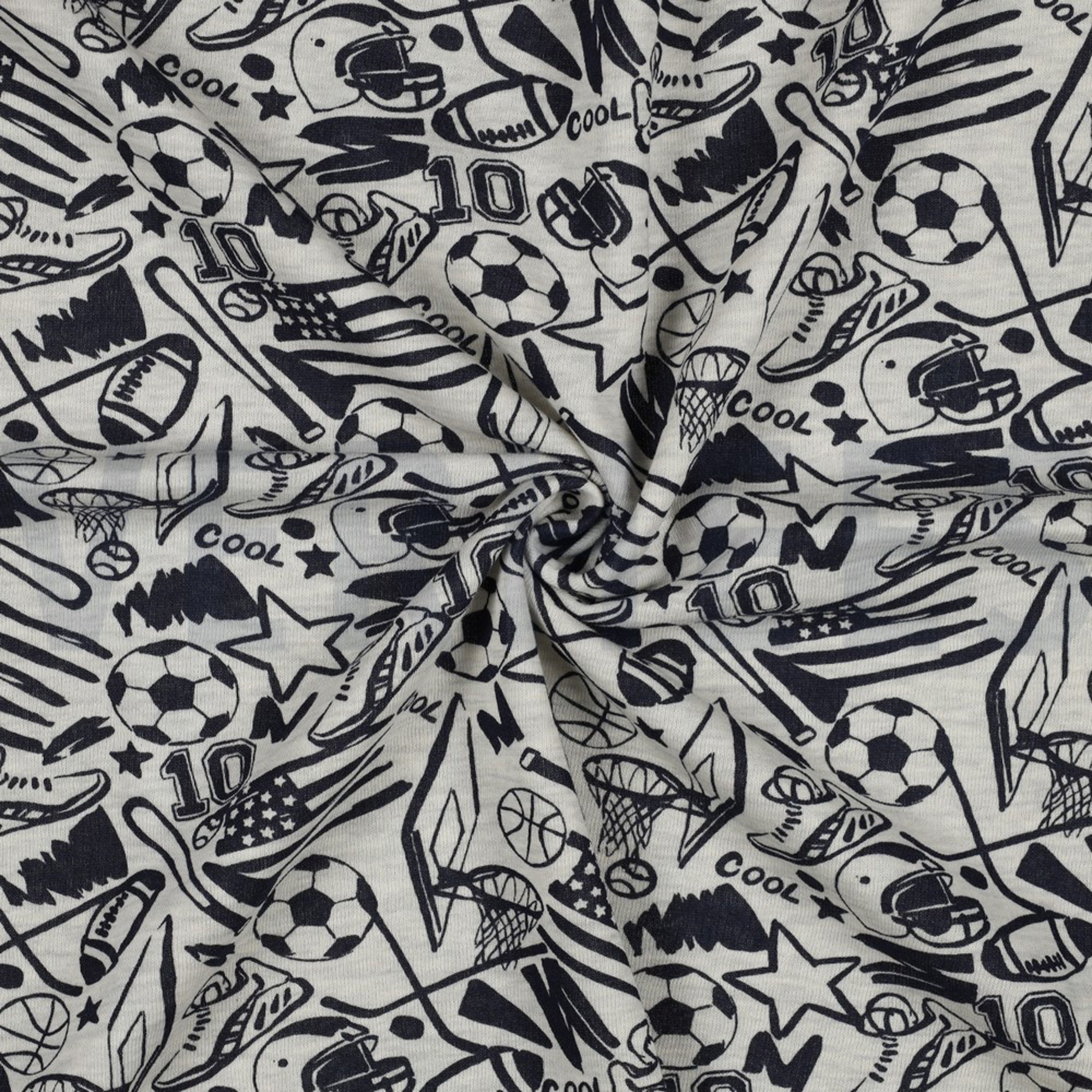 SWEAT MELANGE SPORT ECRU GEMÊLEERD (high resolution) #2