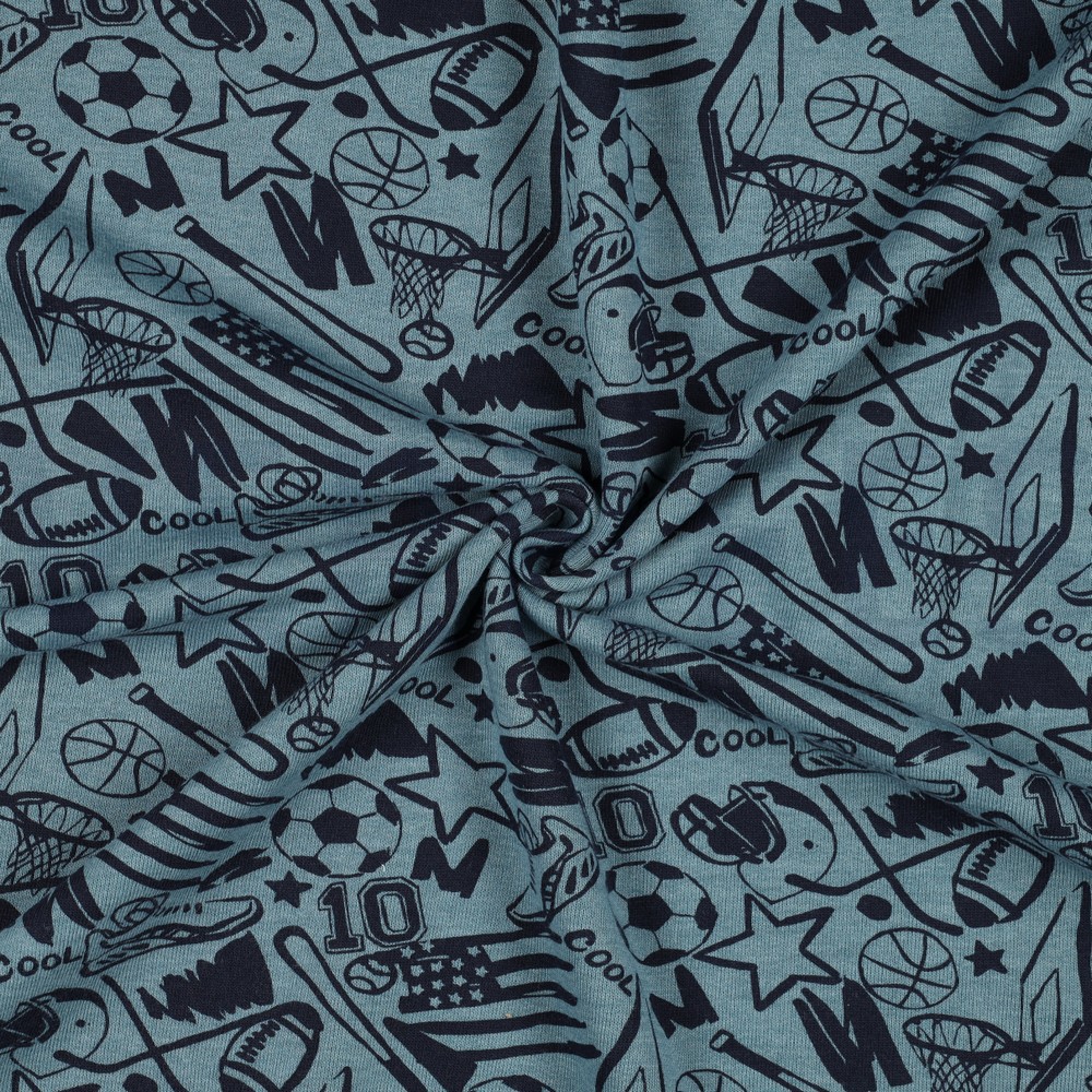 SWEAT MELANGE SPORTS SMOKE BLUE MELANGE #7