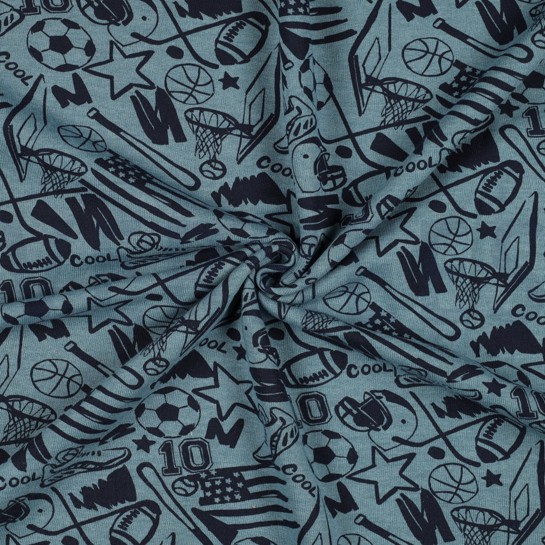 SWEAT MELANGE SPORTS BLEU FUMÉ MÉLANGÉ #7