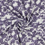 SWEAT MELANGE FLOWERS ECRU MELANGE-PURPLE (thumbnail) #2