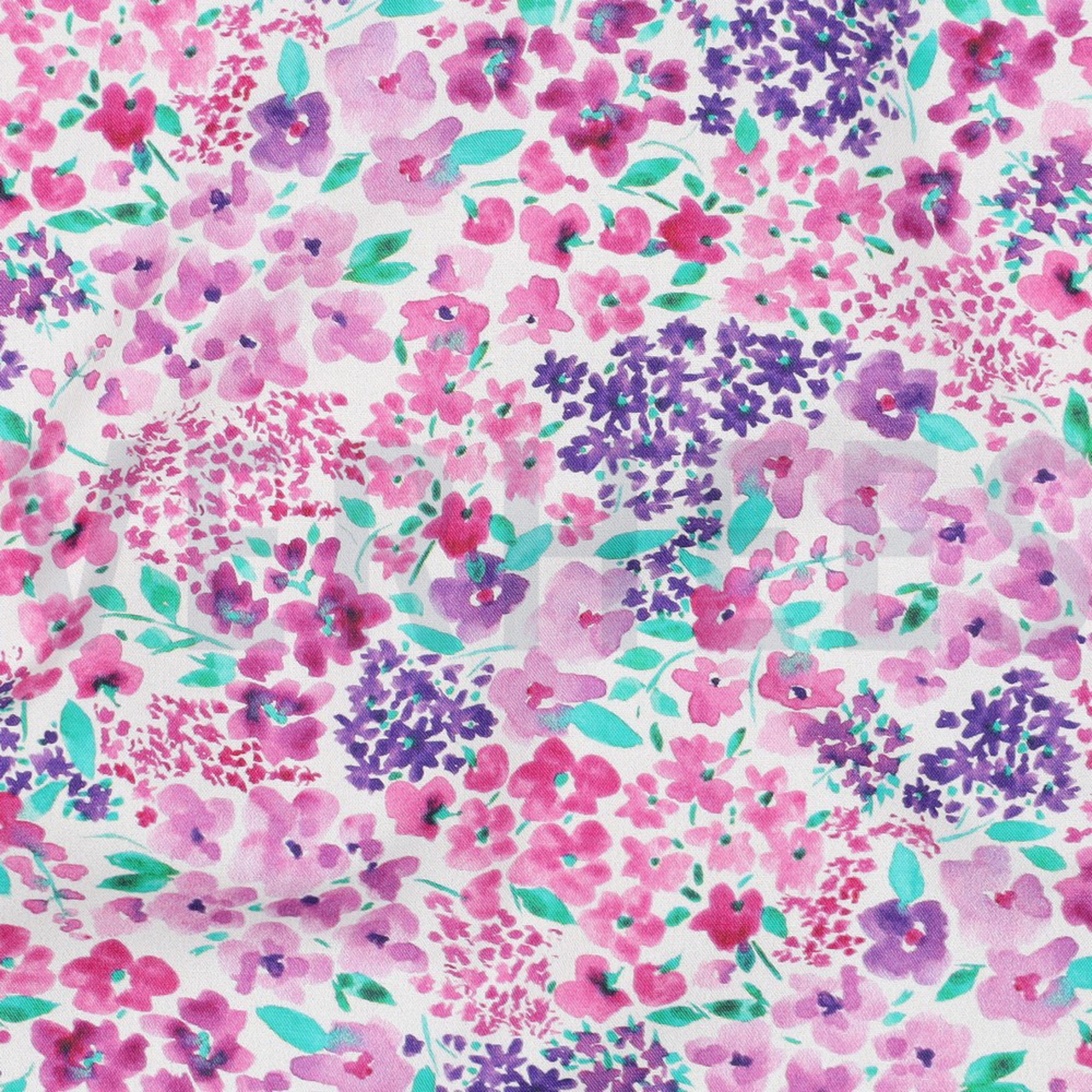 FINE POPLIN DIGITAL FLOWERS OFFWHITE (high resolution) #2