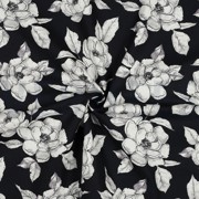 TOILE DÉCORATION FLEURS NOIR (thumbnail) #2