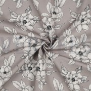 CANVAS DIGITAAL BLOEMEN TAUPE (thumbnail) #2