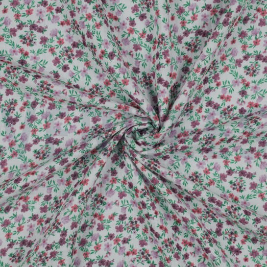 DOUBLE GAUZE GOTS DIGITAAL BLOEMEN DRUIFPAARS #7