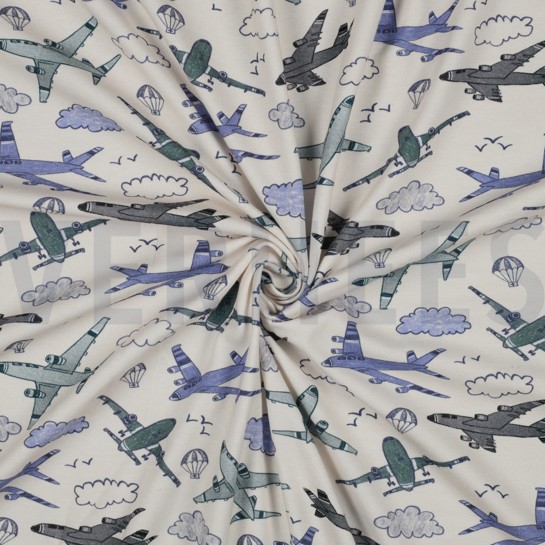 JERSEY DIGITAL FLUGZEUGE ECRU #7