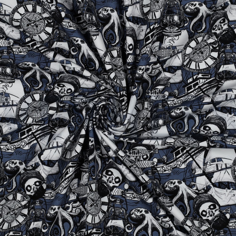 JERSEY DIGITAAL DOODSKOPPEN BLAUW #7