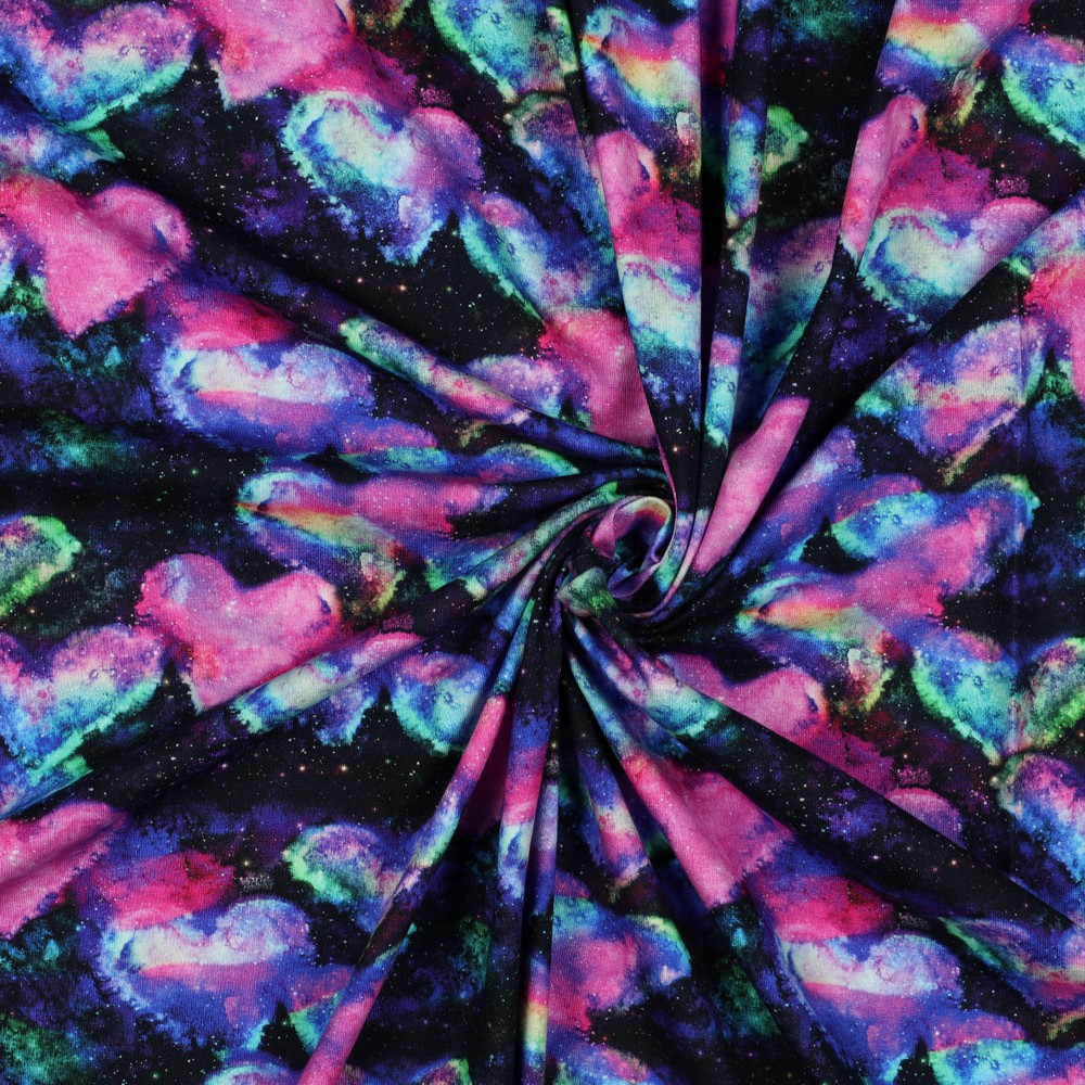 JERSEY DIGITAAL  NEON HARTEN DONKERBLAUW/ROZE #7
