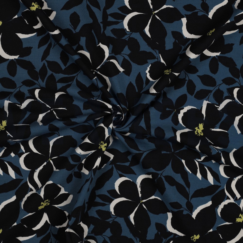 JERSEY FLEURS BLEU #7