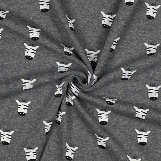 ALPENFLEECE ZEBRA GRAU MELIERT #7