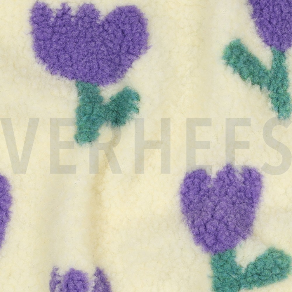 TEDDY JACQUARD FLEURS BLANC CASSÉ #7