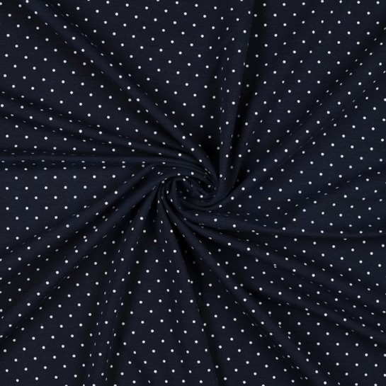 JERSEY DOTS NAVY #7