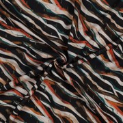 VISCOSE LUREX DIGITAL ANIMAL SKIN BLACK/ORANGE (thumbnail) #2