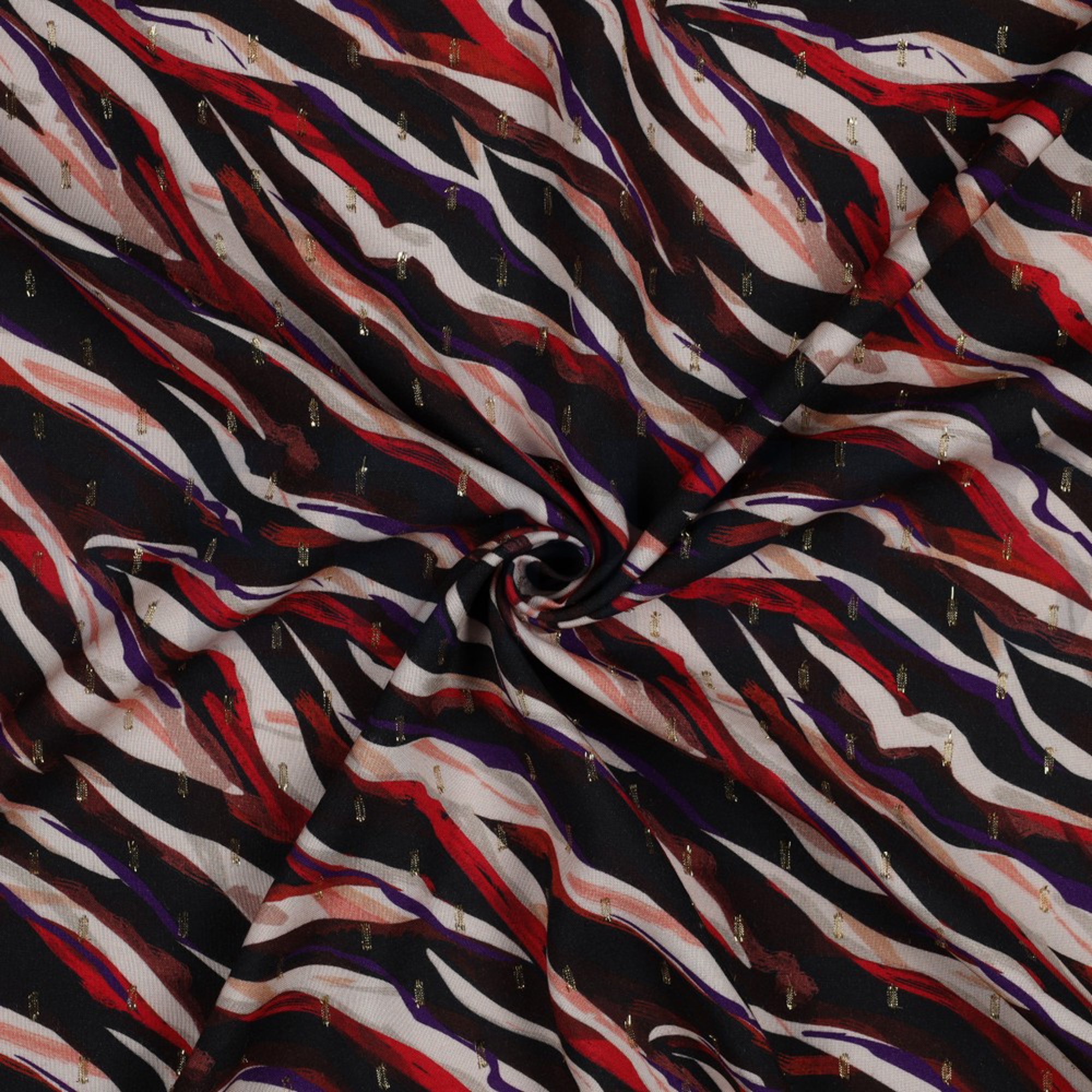 VISCOSE LUREX DIGITAL ANIMAL SKIN BLACK/PURPLE (high resolution) #2