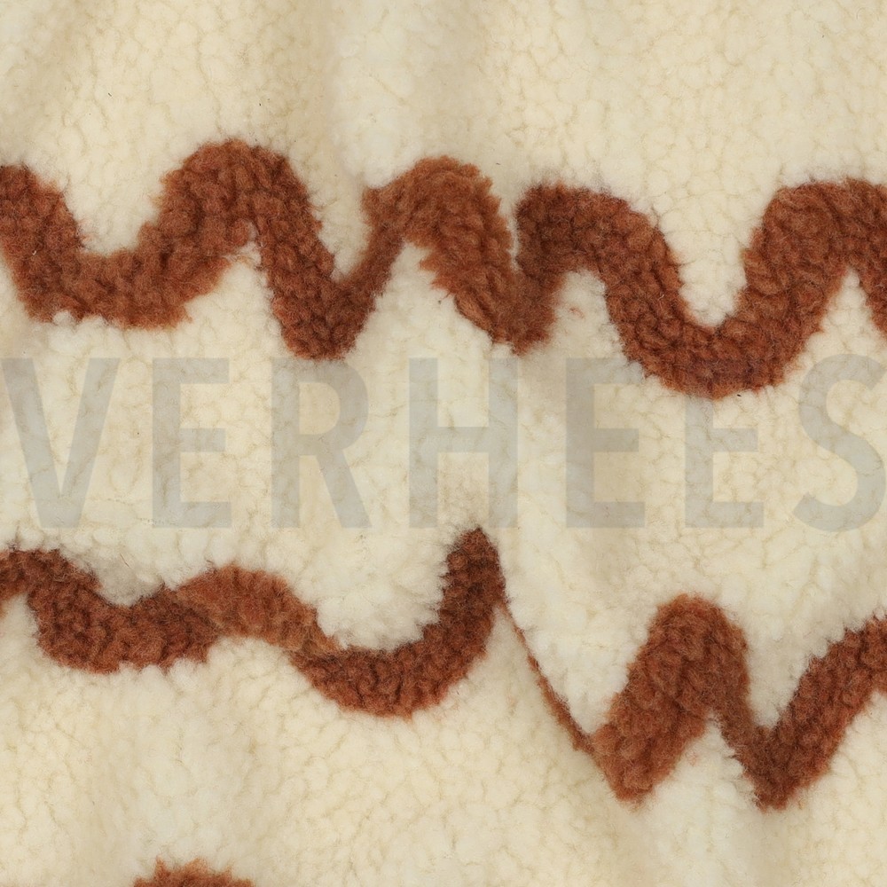 TEDDY JACQUARD WAVES CAMEL #7