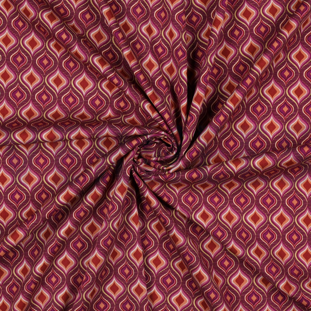 VISKOSE ROSELLA STRETCH RETRO MAUVE #7