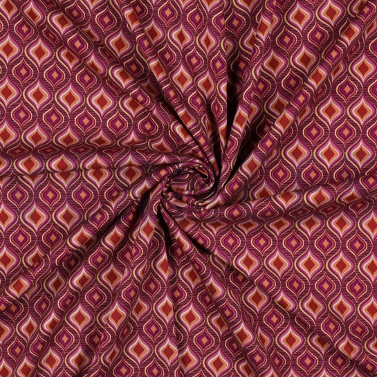 VISCOSE ROSELLA STRETCH RETRO MAUVE #7