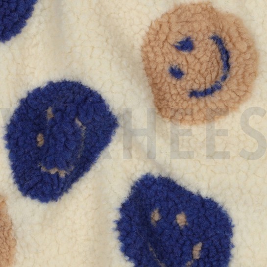 TEDDYSTOFF JACQUARD HAPPY FACES ECRU #7