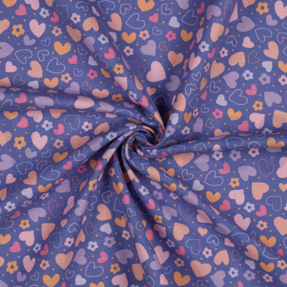 FLANNEL HEARTS LAVENDER #7