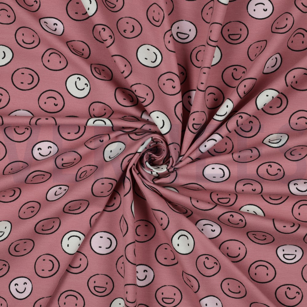 JERSEY GLOW IN THE DARK SMILEYS ROUGE #7
