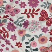 FRENCH TERRY BLUMEN GEBROCHEN WEISS (thumbnail) #2