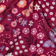 FRENCH TERRY FLOWERS FUCHSIA (thumbnail) #2