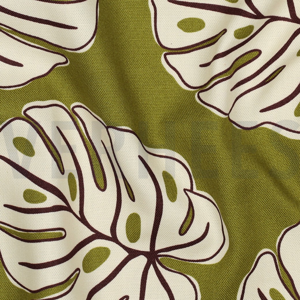 CANVAS MONSTERA LEAVES GREEN #7