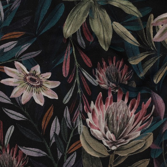 CANVAS DIGITAAL BLOEMEN ZWART #7