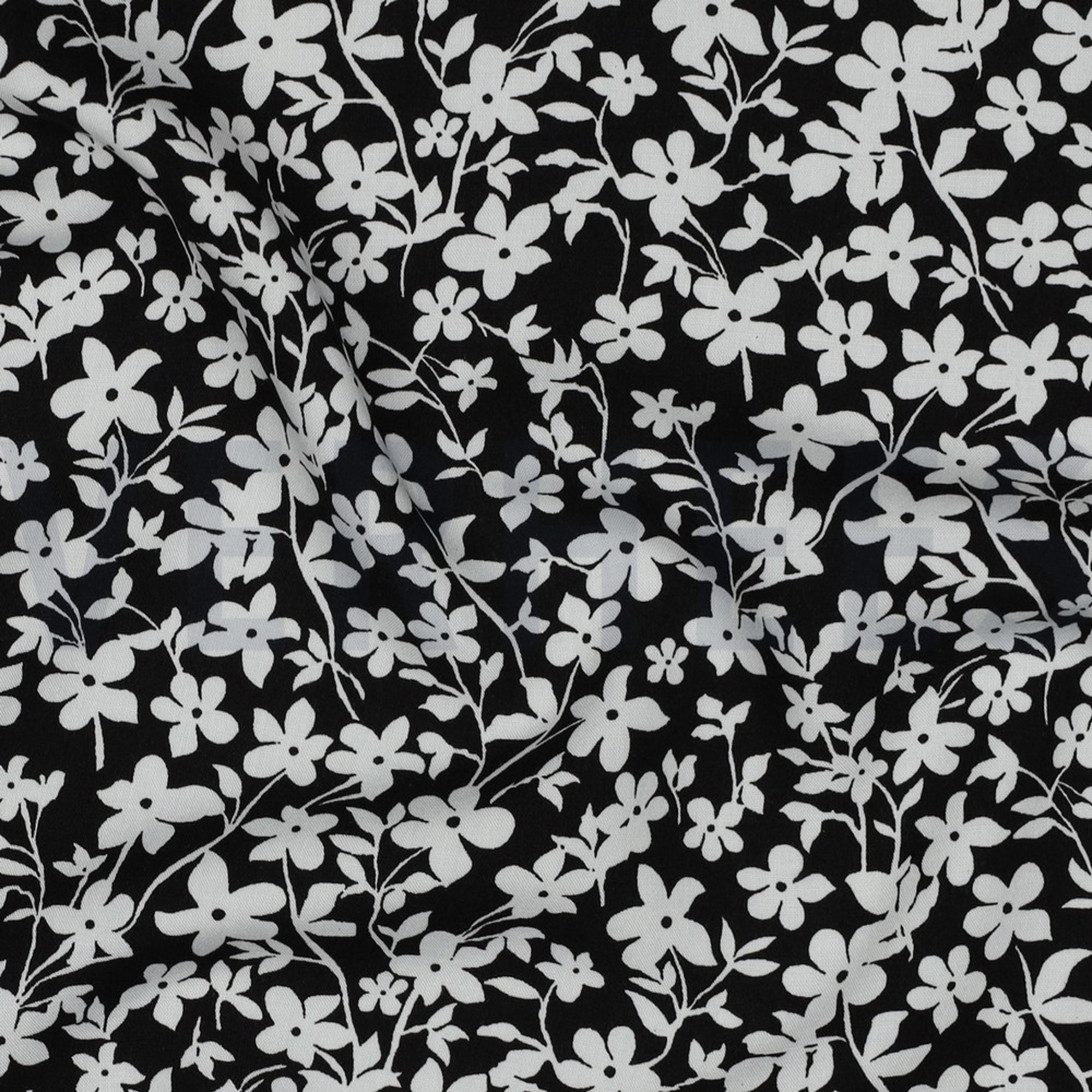 VISCOSE RADIANCE FLEURS NOIR (high resolution) #2