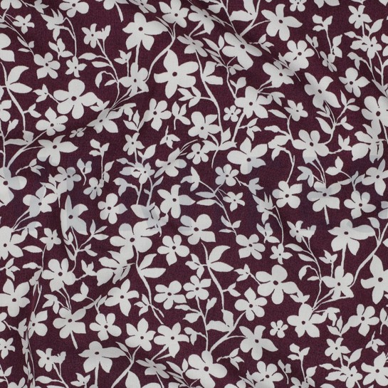 VISCOSE RADIANCE FLOWERS BURGUNDY #7